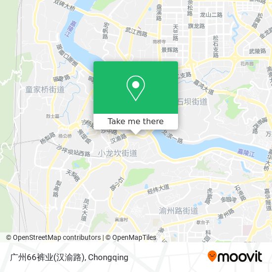 广州66裤业(汉渝路) map