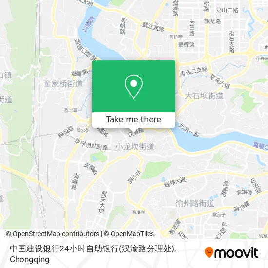 中国建设银行24小时自助银行(汉渝路分理处) map
