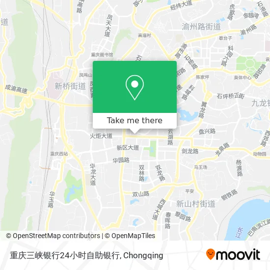 重庆三峡银行24小时自助银行 map