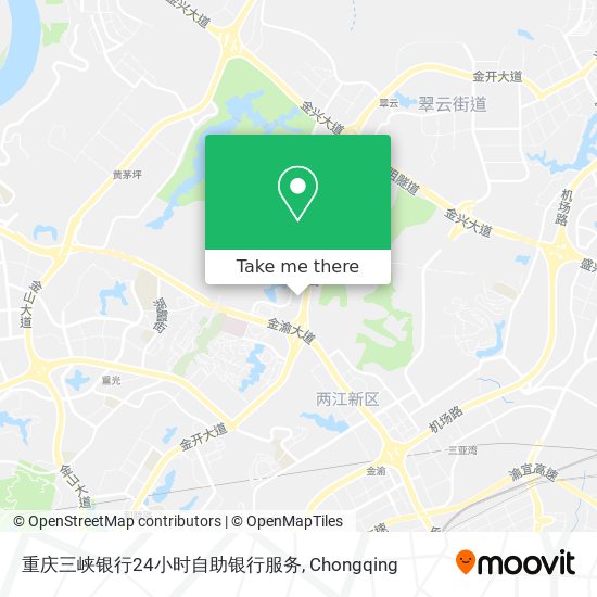 重庆三峡银行24小时自助银行服务 map