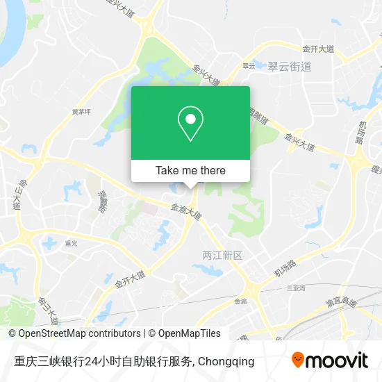 重庆三峡银行24小时自助银行服务 map