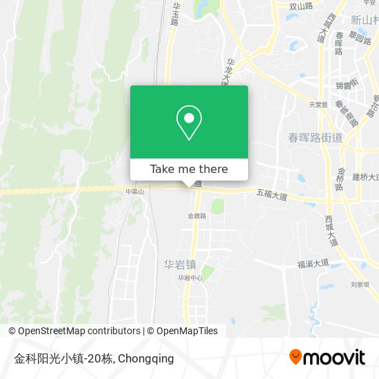 金科阳光小镇-20栋 map