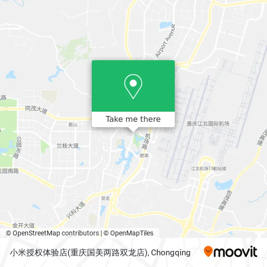 小米授权体验店(重庆国美两路双龙店) map