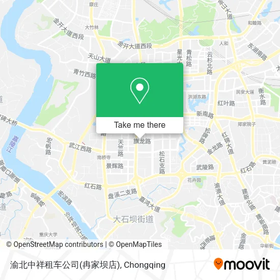 渝北中祥租车公司(冉家坝店) map