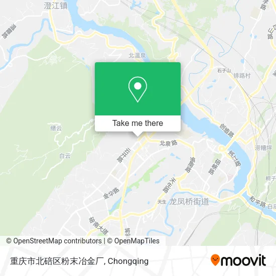 重庆市北碚区粉末冶金厂 map