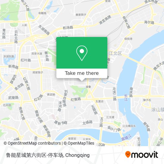 鲁能星城第六街区-停车场 map