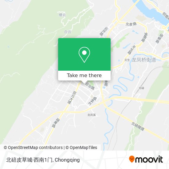 北碚皮草城-西南1门 map