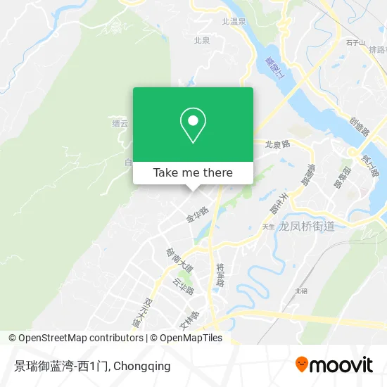 景瑞御蓝湾-西1门 map