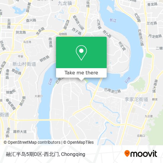 融汇半岛5期D区-西北门 map
