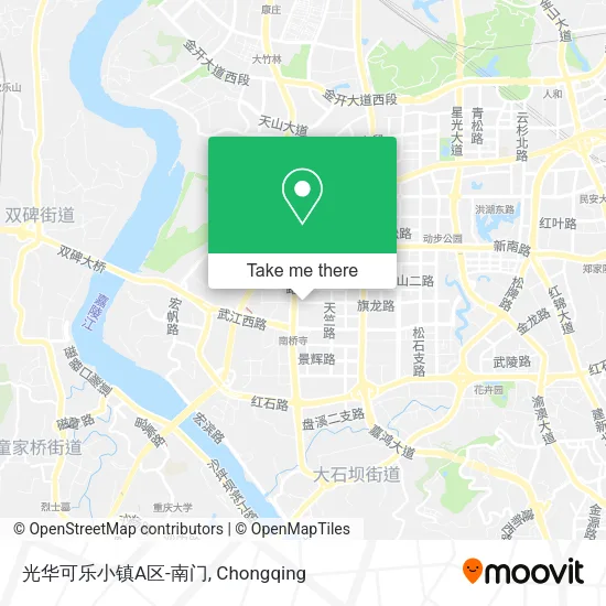 光华可乐小镇A区-南门 map