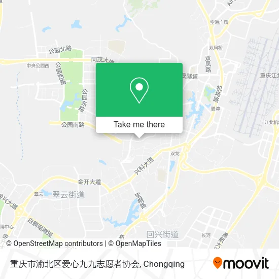 重庆市渝北区爱心九九志愿者协会 map