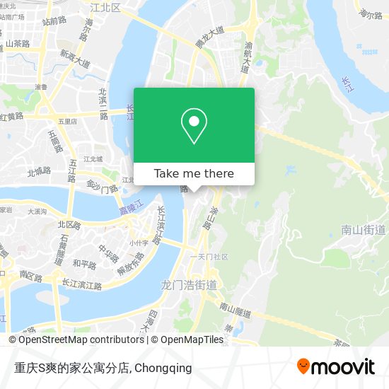 重庆S爽的家公寓分店 map