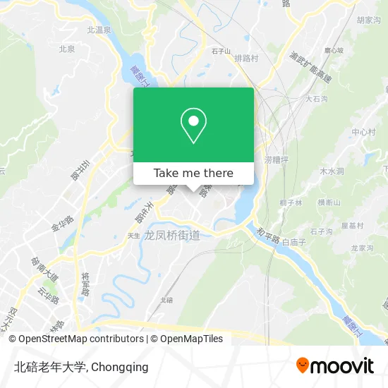 北碚老年大学 map