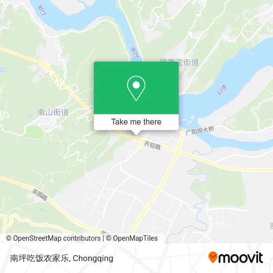 南坪吃饭农家乐 map