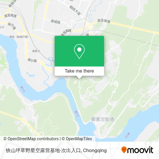 铁山坪草野星空露营基地-次出入口 map