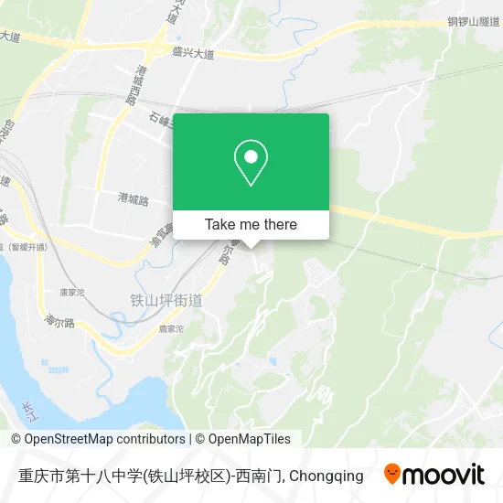 重庆市第十八中学(铁山坪校区)-西南门 map