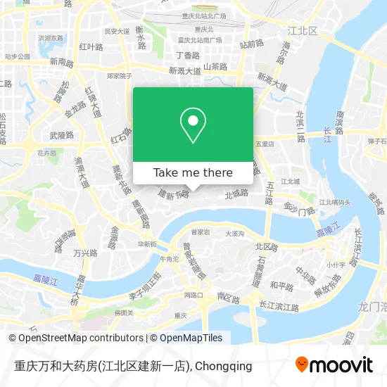重庆万和大药房(江北区建新一店) map