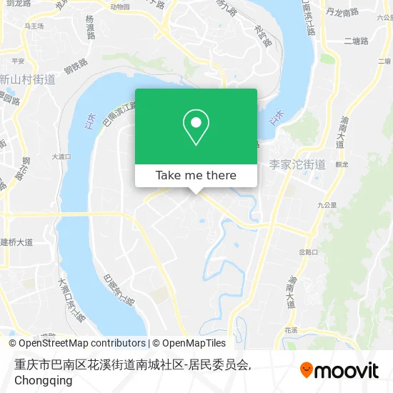 重庆市巴南区花溪街道南城社区-居民委员会 map