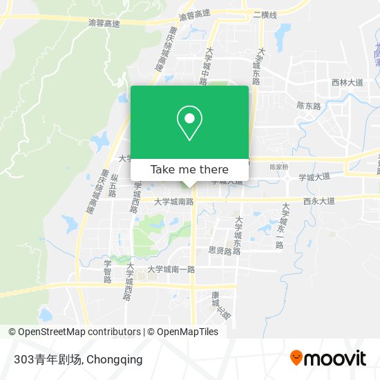 303青年剧场 map