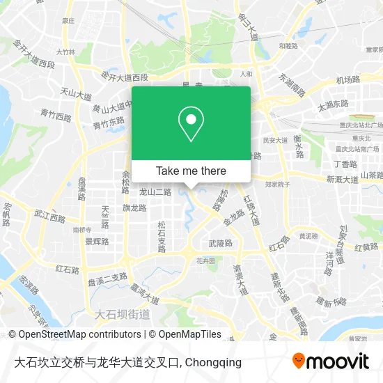 大石坎立交桥与龙华大道交叉口 map