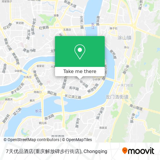 7天优品酒店(重庆解放碑步行街店) map