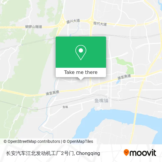 长安汽车江北发动机工厂2号门 map