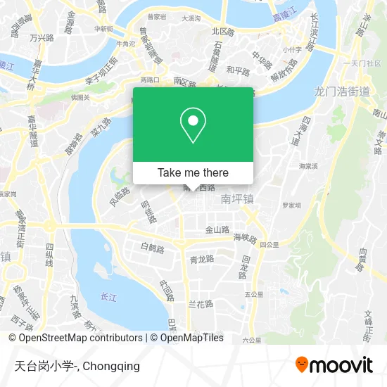天台岗小学- map