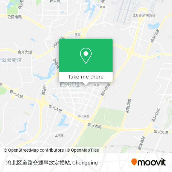 渝北区道路交通事故定损站 map