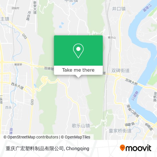 重庆广宏塑料制品有限公司 map