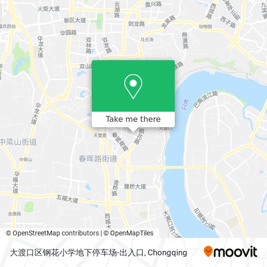 大渡口区钢花小学地下停车场-出入口 map