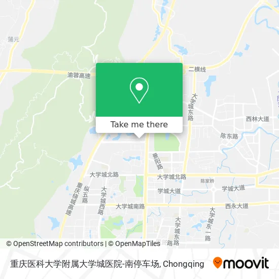 重庆医科大学附属大学城医院-南停车场 map