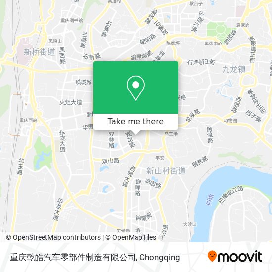 重庆乾皓汽车零部件制造有限公司 map