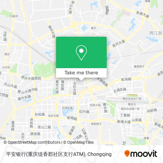 平安银行(重庆缇香郡社区支行ATM) map