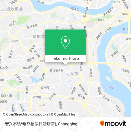 宏兴不锈钢(尊福假日酒店南) map