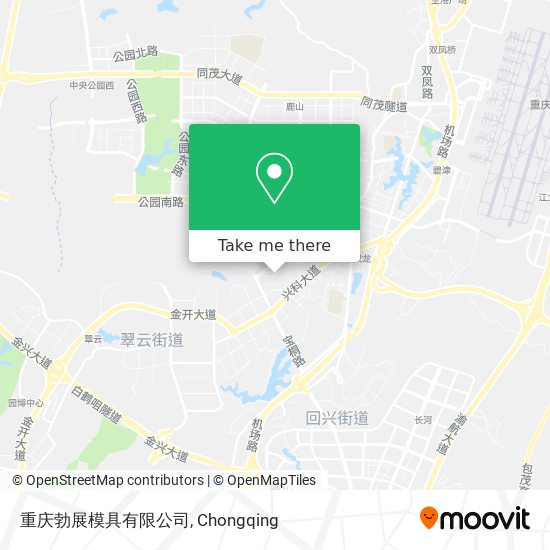 重庆勃展模具有限公司 map
