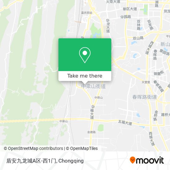 盾安九龙城A区-西1门 map