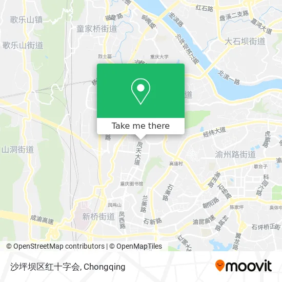 沙坪坝区红十字会 map