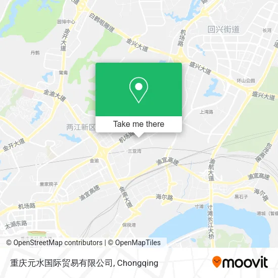 重庆元水国际贸易有限公司 map