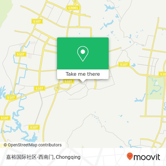 嘉裕国际社区-西南门 map
