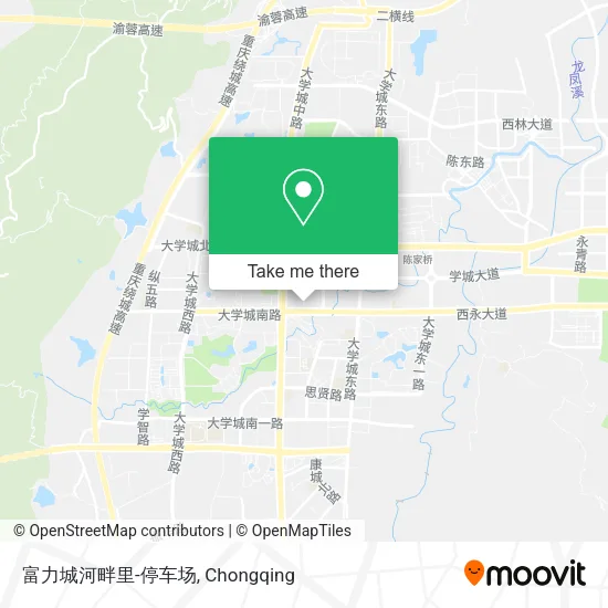 富力城河畔里-停车场 map