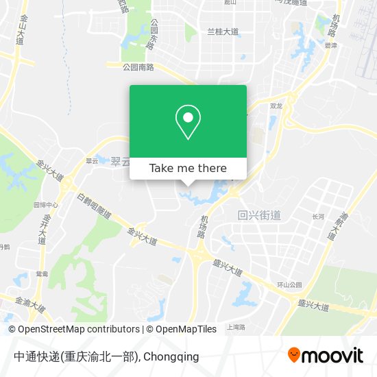 中通快递(重庆渝北一部) map