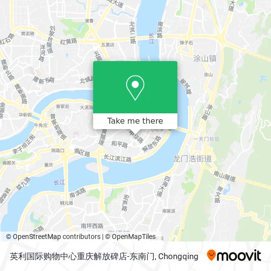 英利国际购物中心重庆解放碑店-东南门 map