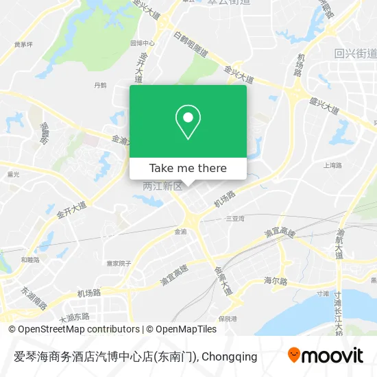 爱琴海商务酒店汽博中心店(东南门) map