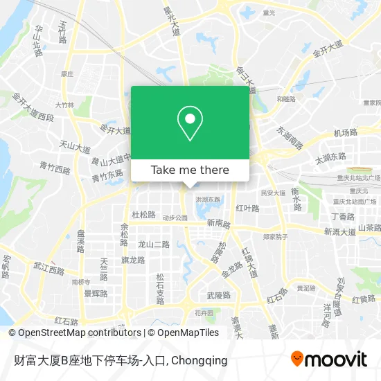 财富大厦B座地下停车场-入口 map
