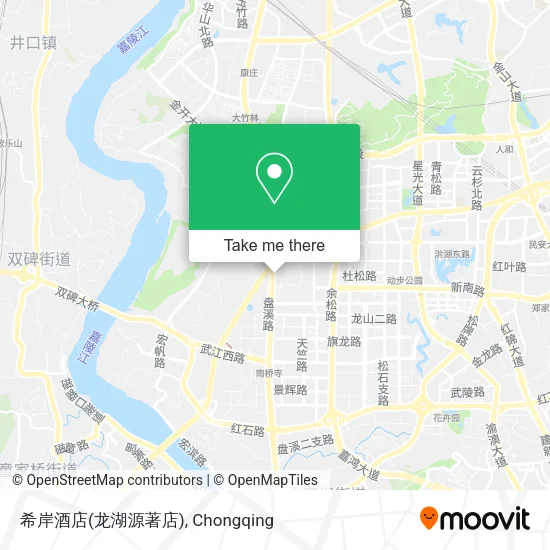 希岸酒店(龙湖源著店) map