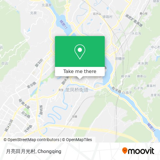 月亮田月光村 map