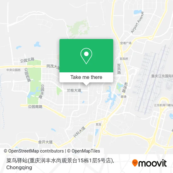 菜鸟驿站(重庆润丰水尚观景台15栋1层5号店) map