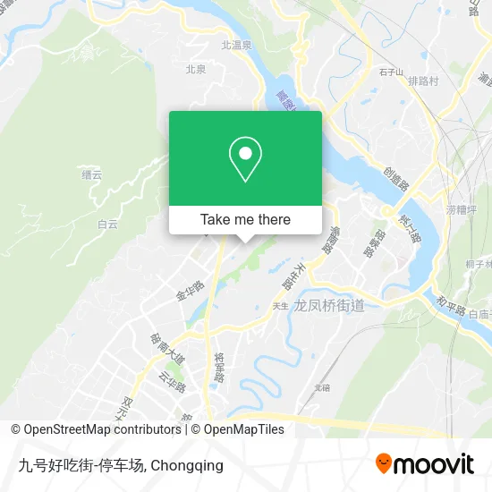 九号好吃街-停车场 map