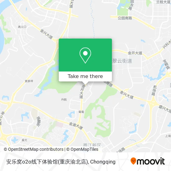 安乐窝o2o线下体验馆(重庆渝北店) map