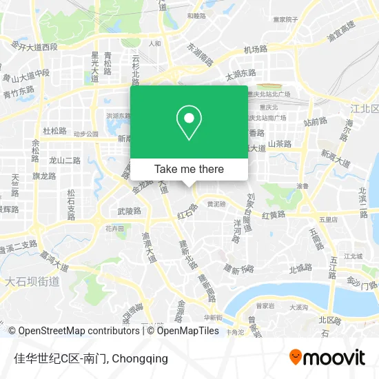 佳华世纪C区-南门 map